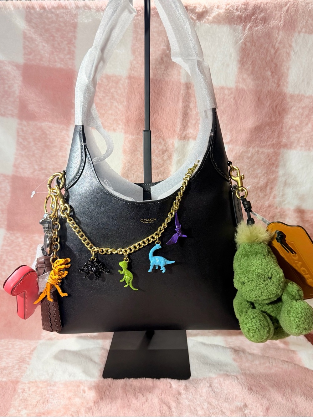 Coach Rexy 10 Th Birthday Brooklyn Shoulder Bag 28 With Charms